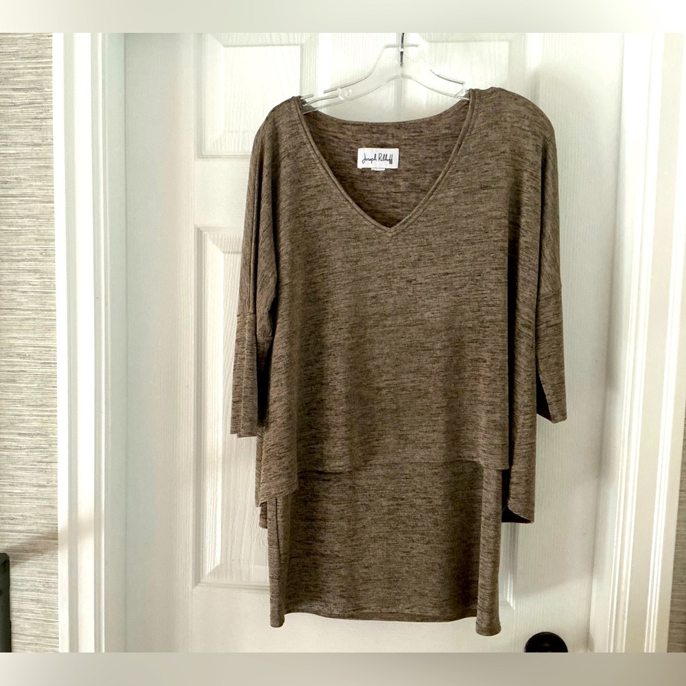 Joseph Ribkoff Gold knit mini dress M